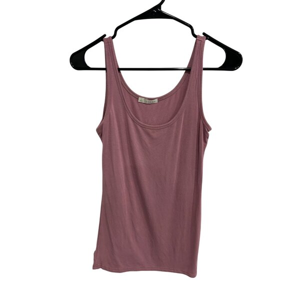 Hinge Sleeveless Tank Top Mauve Size Large Scoop Neck Casual Summer Essential - Picture 1 of 10